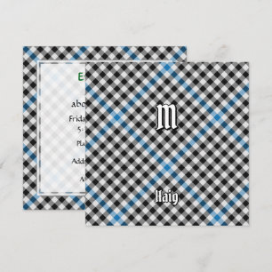 Clan Haig Check Tartan Einladung