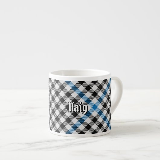 Clan Haig Check Tartan Espressotasse (Vorderseite Rechts)