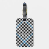 Clan Haig Check Tartan Gepäckanhänger (Rückseite vertikal)