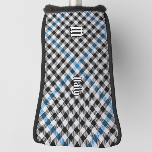 Clan Haig Check Tartan Golf Headcover (Rotieren 90)