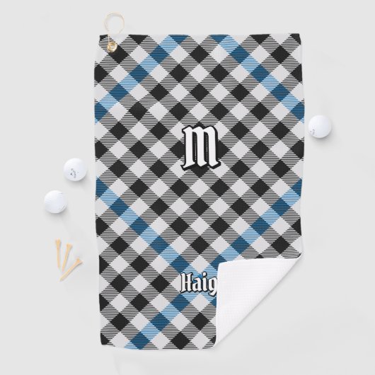 Clan Haig Check Tartan Golfhandtuch (Insitu)