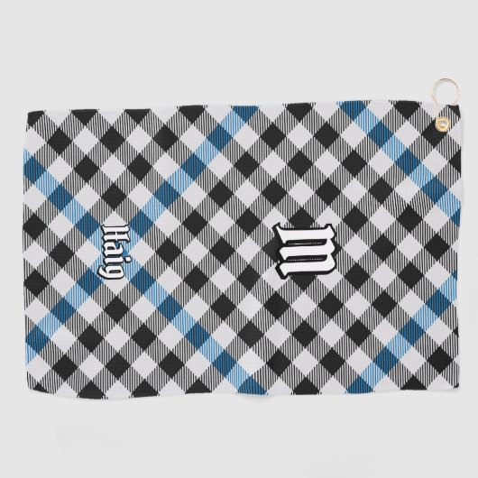 Clan Haig Check Tartan Golfhandtuch (Horizontal)
