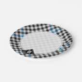 Clan Haig Check-Tartan Pappteller (Schrägansicht)