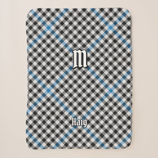 Clan Haig Check Tartan Sherpadecke (Vorderseite)