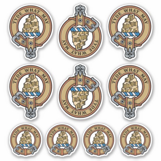 Clan Haig Crest Aufkleber Set (Vorderseite)