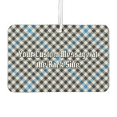 Clan Haig Crest over Check Tartan Autolufterfrischer (Rückseite)