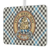 Clan Haig Crest over Check Tartan Autolufterfrischer (Links)