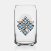 Clan Haig Crest over Check Tartan Dosenglas (Rückseite)