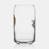 Clan Haig Crest over Check Tartan Dosenglas (Links)