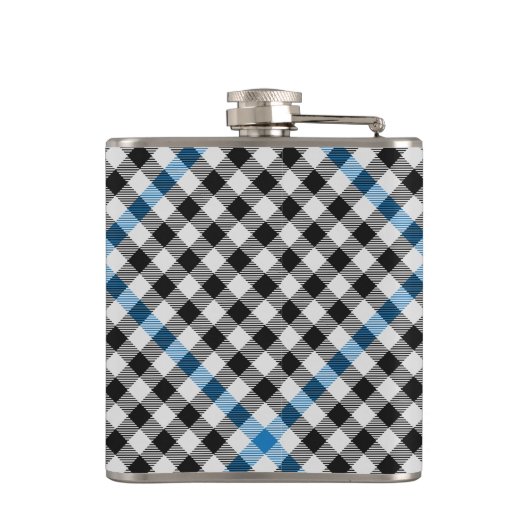 Clan Haig Crest over Check Tartan Flachmann (Rückseite)