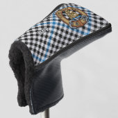 Clan Haig Crest over Check Tartan Golf Headcover (3/4 Vorderseite)