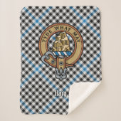 Clan Haig Crest over Check Tartan Sherpadecke (Vorderseite)