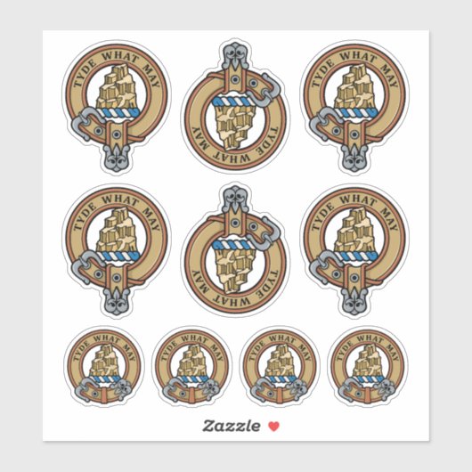 Clan Haig Crest Sticker Set (Blatt)