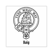 Clan Haig-Wappen Gummistempel (Prägung)