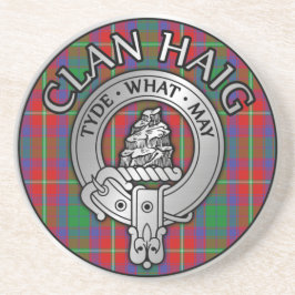 Clan Haig Wappen & Tartan Getränkeuntersetzer