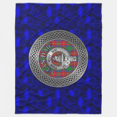 Clan Haig Wappen & Tartan Knot Fleecedecke (Vorderseite)