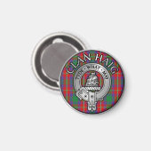Clan Haig Wappen & Tartan Magnet (Vorderseite/Rückseite)
