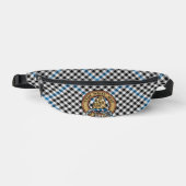 Clan Haig-Wappen über Check-Tartan Bauchtasche (Vorderseite)