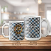 Clan Haig-Wappen über Check-Tartan Kaffeetasse