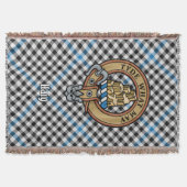 Clan Haig-Wappen über Tartan Decke (Vorderseite)