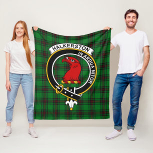 Clan Halkerston Tartan Kariert Fleecedecke
