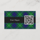 Clan Hamilton Hunting Tartan Business Card Visitenkarte (Rückseite)