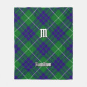 Clan Hamilton Hunting Tartan Fleece Blanket (Vorderseite)