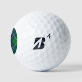 Clan Hamilton Hunting Tartan Golf Balls Golfball (Logo)