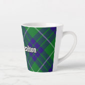 Clan Hamilton Hunting Tartan Latte Tasse (Rechts)