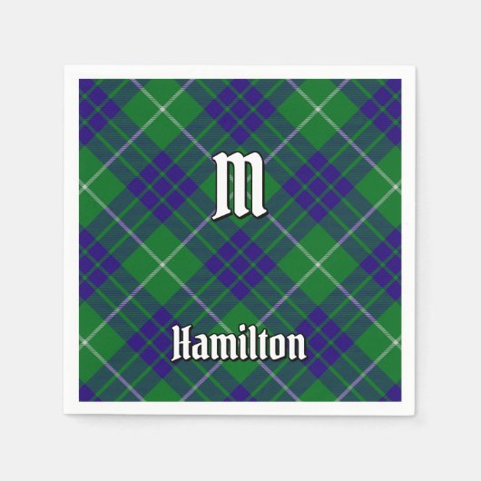 Clan Hamilton Hunting Tartan Napkins Serviette (Vorderseite)