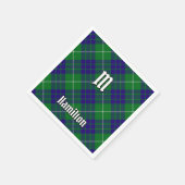 Clan Hamilton Hunting Tartan Napkins Serviette (Ecke)