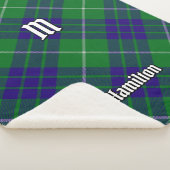 Clan Hamilton Hunting Tartan Sherpa Blanket Sherpadecke (3/4)