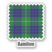 Clan Hamilton Hunting Tartan Sticker (Vorderseite)