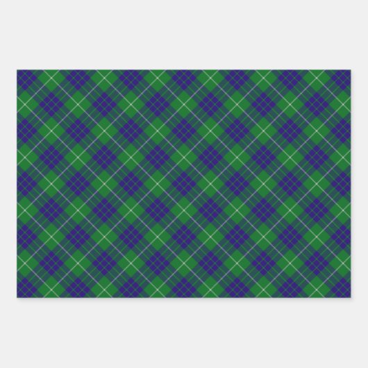 Clan Hamilton Hunting Tartan Wrapping Paper Sheets Geschenkpapier Set (Vorderseite 3)