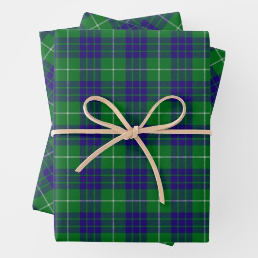 Clan Hamilton Hunting Tartan Wrapping Paper Sheets Geschenkpapier Set (Beispiel)