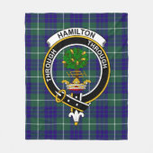 Clan Hamilton Jagd Modern Tartan Kariert Fleecedecke (Vorderseite)
