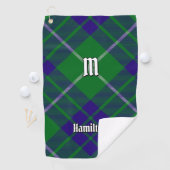 Clan Hamilton Jagd Tartan Golf Towel Golfhandtuch (Insitu)