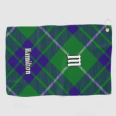 Clan Hamilton Jagd Tartan Golf Towel Golfhandtuch (Horizontal)