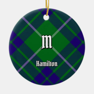 Clan Hamilton Jagd Tartan Keramik Ornament