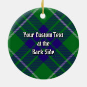 Clan Hamilton Jagd Tartan Keramik Ornament (Hinten)