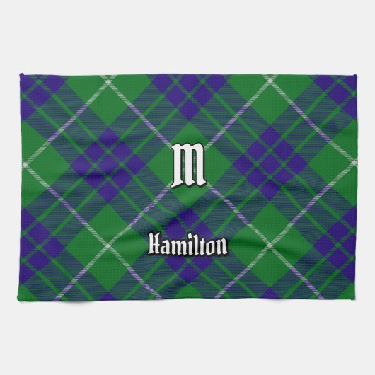 Clan Hamilton Jagd Tartan Küchentuch (Horizontal)