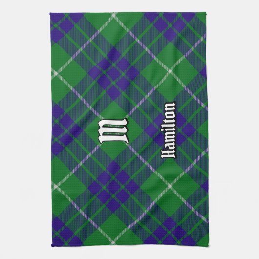 Clan Hamilton Jagd Tartan Küchentuch (Vertikal)