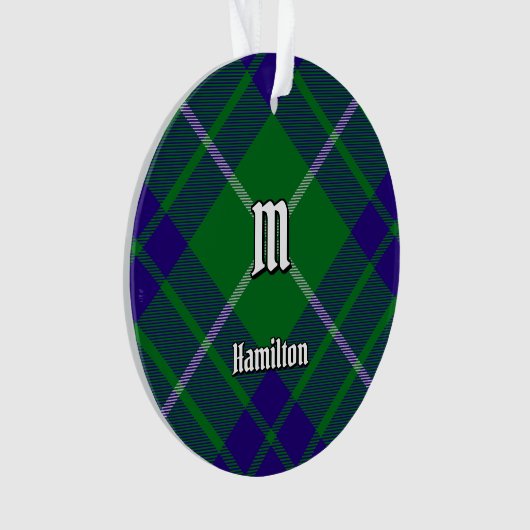 Clan Hamilton Jagd Tartan Ornament (Vorderseite)