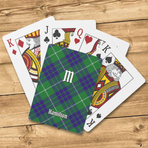 Clan Hamilton Jagd Tartan Spielkarten