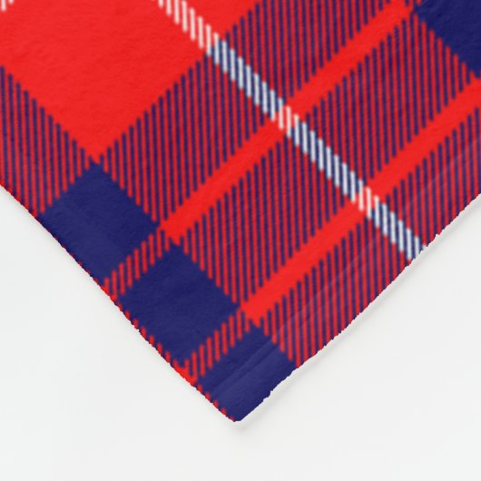 Clan Hamilton Modern Tartan Kariert Fleecedecke (Ecke)
