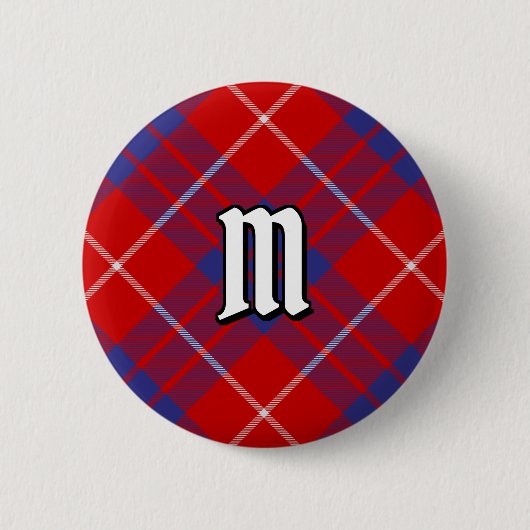 Clan Hamilton Red Tartan Button (Vorderseite)