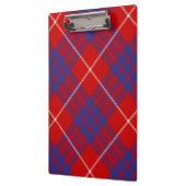 Clan Hamilton Red Tartan Clipboard Klemmbrett (Links)