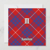 Clan Hamilton Red Tartan Einladung (Vorderseite)