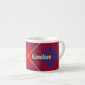 Clan Hamilton Red Tartan Espresso Cup Espressotasse (Vorderseite Rechts)