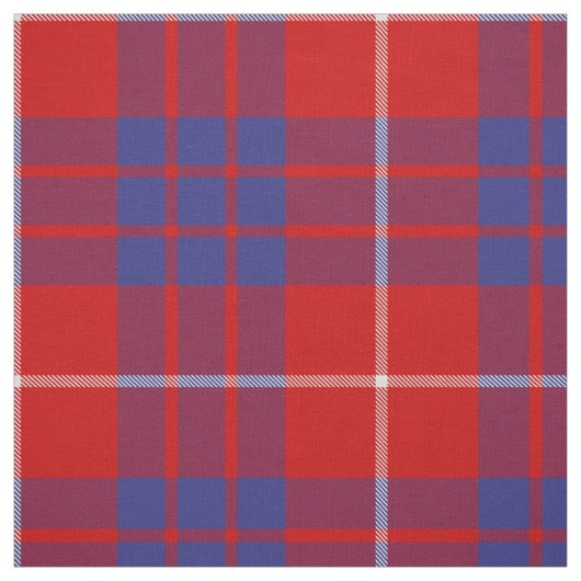 Clan Hamilton Red Tartan Fabric Stoff (Muster)
